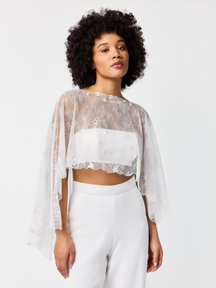 Poirier C-75102 Umhang Ivory main product photo