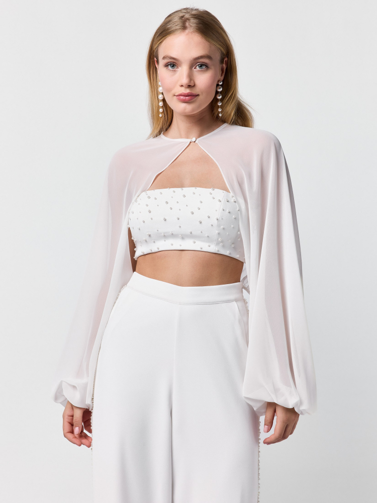 Poirier ST-75322 Strickjacke Chiffon main product photo