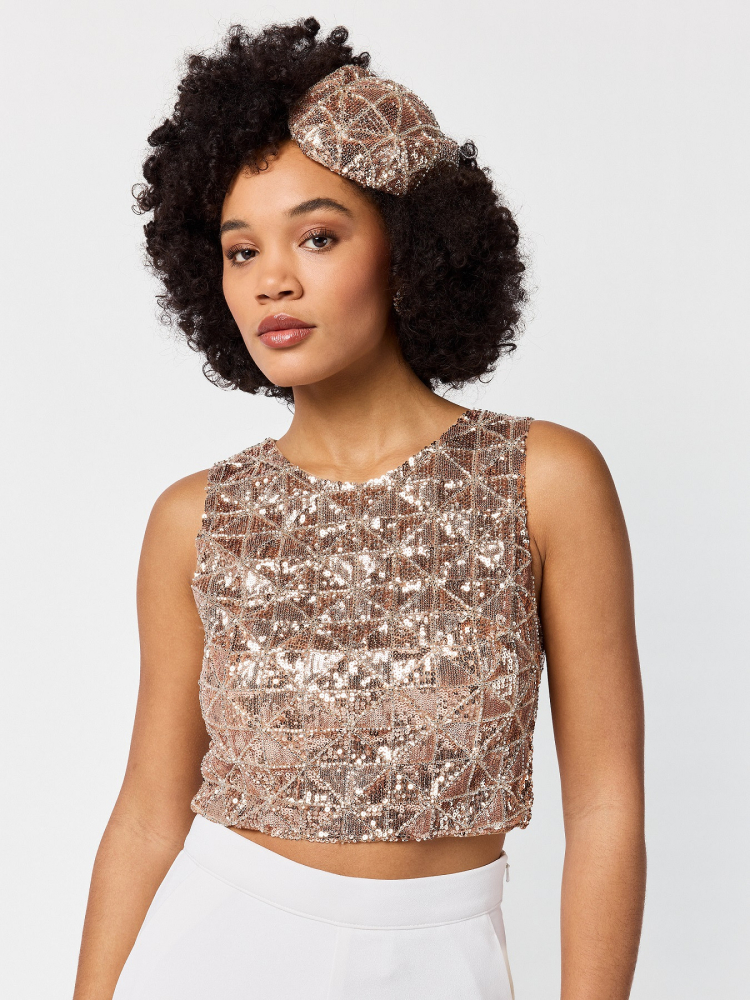 Poirier T-75424 Top | Pailletten main product photo