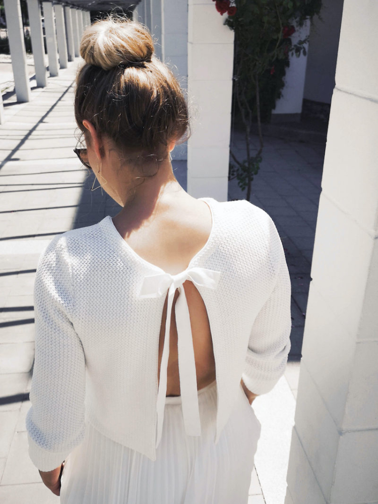 Forever & Eva Brautpullover mit Schleife P5344 main product photo