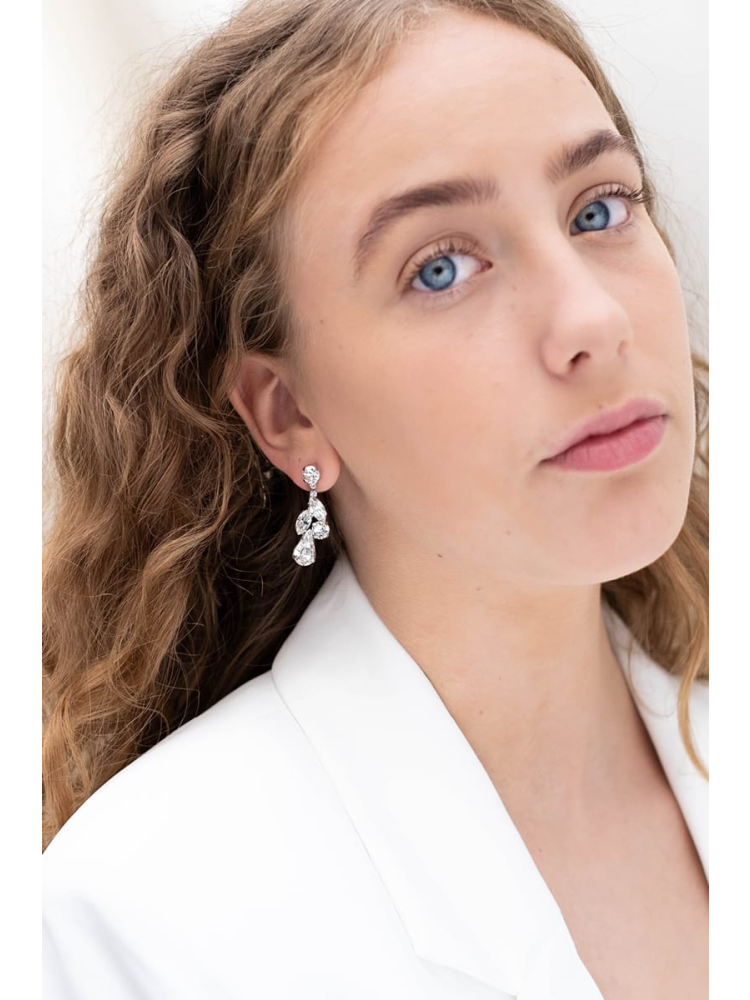 Abrazi Zoe Swarovski Ohrringe Silber main product photo