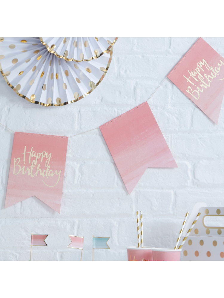 Ginger Ray PM-913 Pick & Mix Happy Birhtday Girlande main product photo