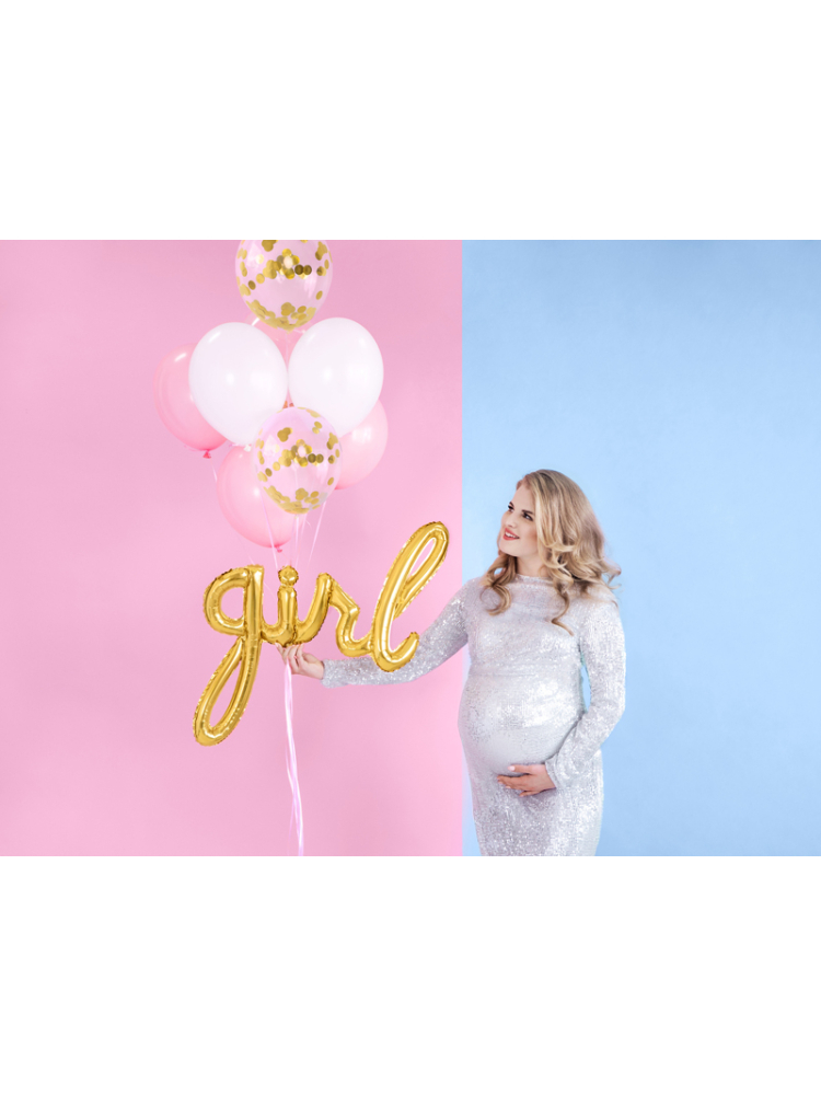 PartyDeko Folienballon Girl Gold main product photo