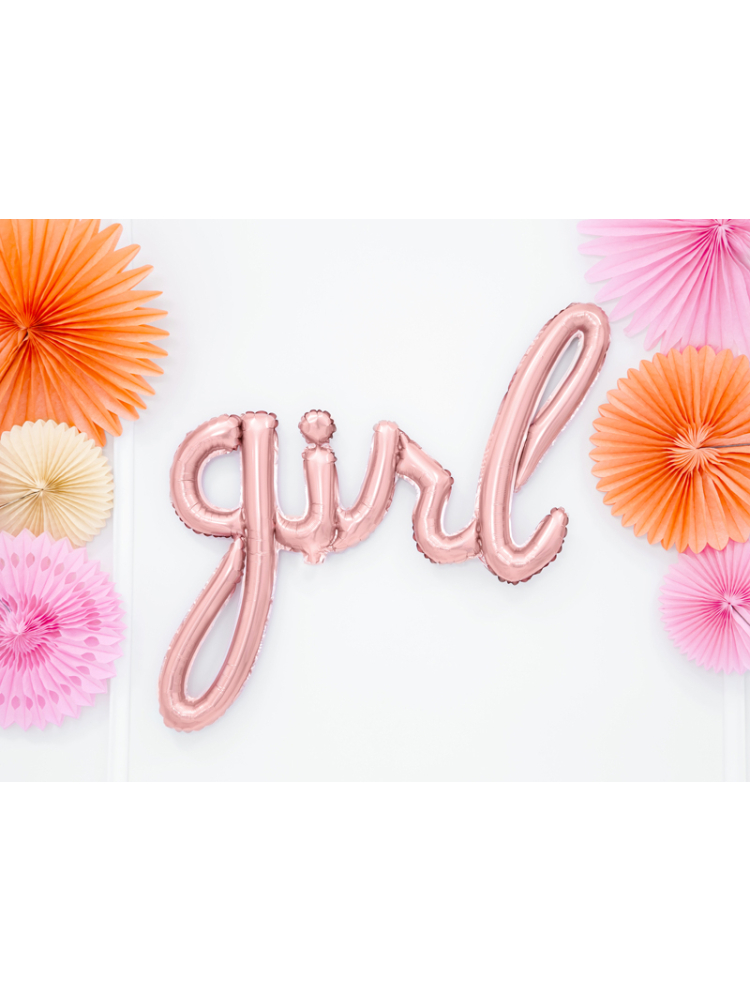 PartyDeko Folienballon Girl Rose Gold (77cm) main product photo