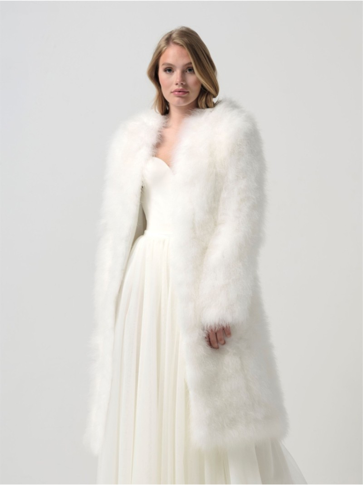 Poirier BOL-26 Marabu Jacke Ivory main product photo