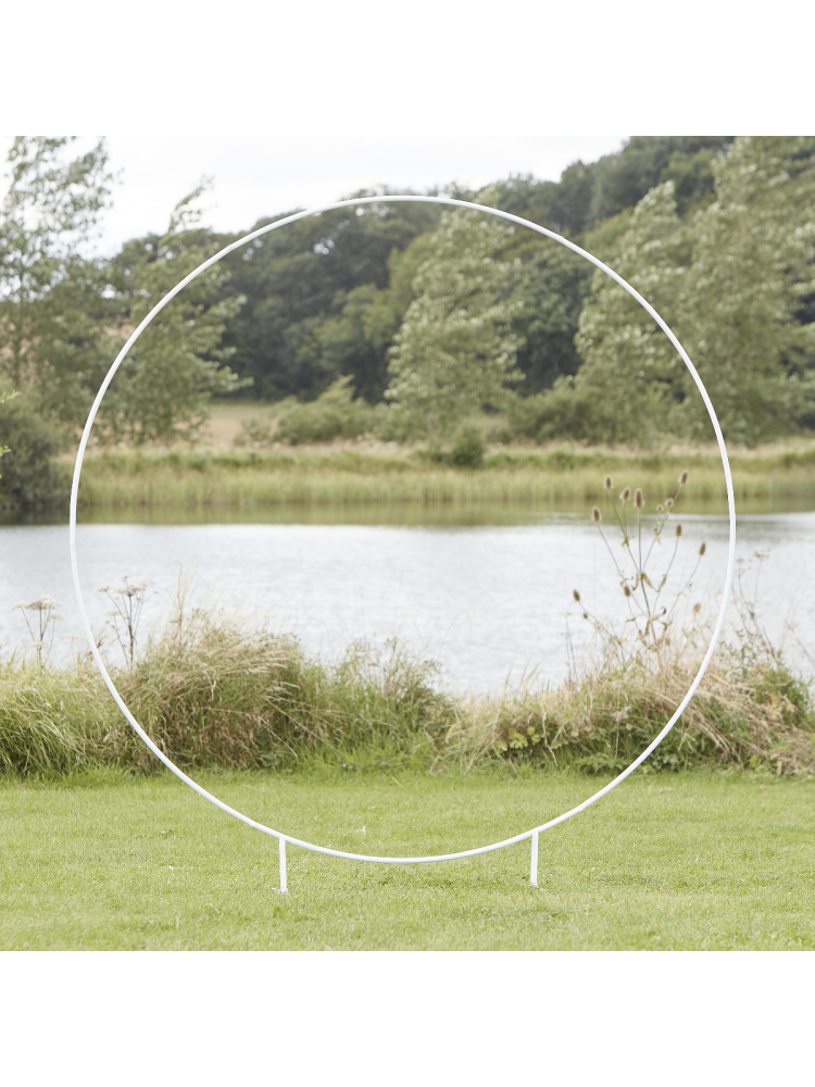 Ginger Ray BRA-340 Hochzeitsbogen Rund Weiß main product photo