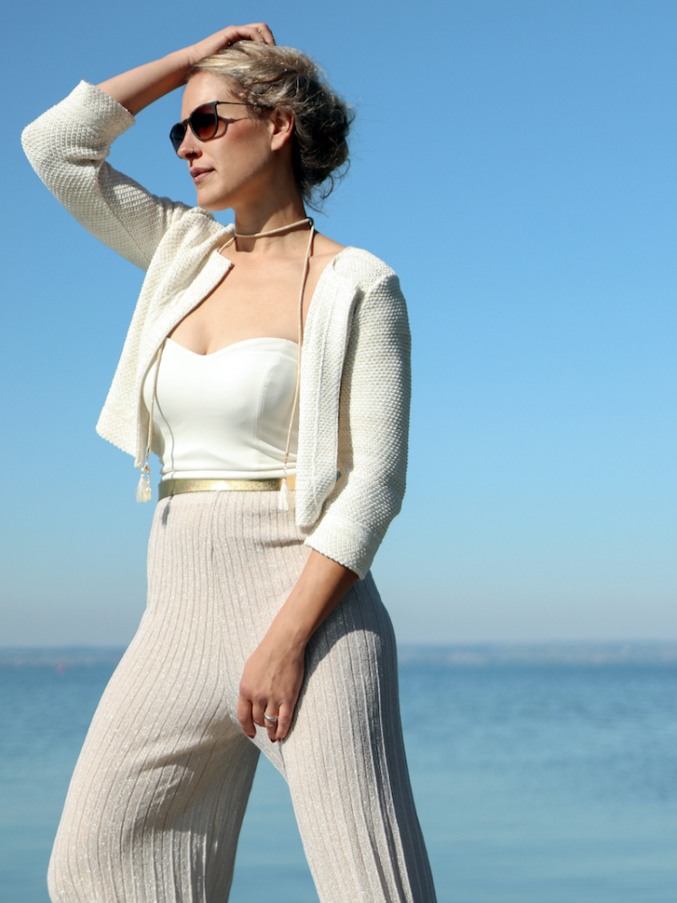 Forever & Eva P5309 Braut-Strickjacke Spitze main product photo