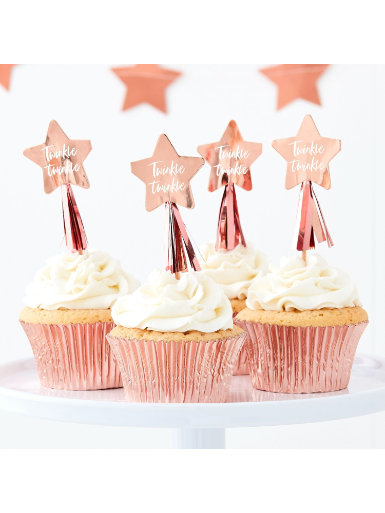 Ginger Ray TW-829 Twinkle Twinkle Cupcake-Topper main product photo