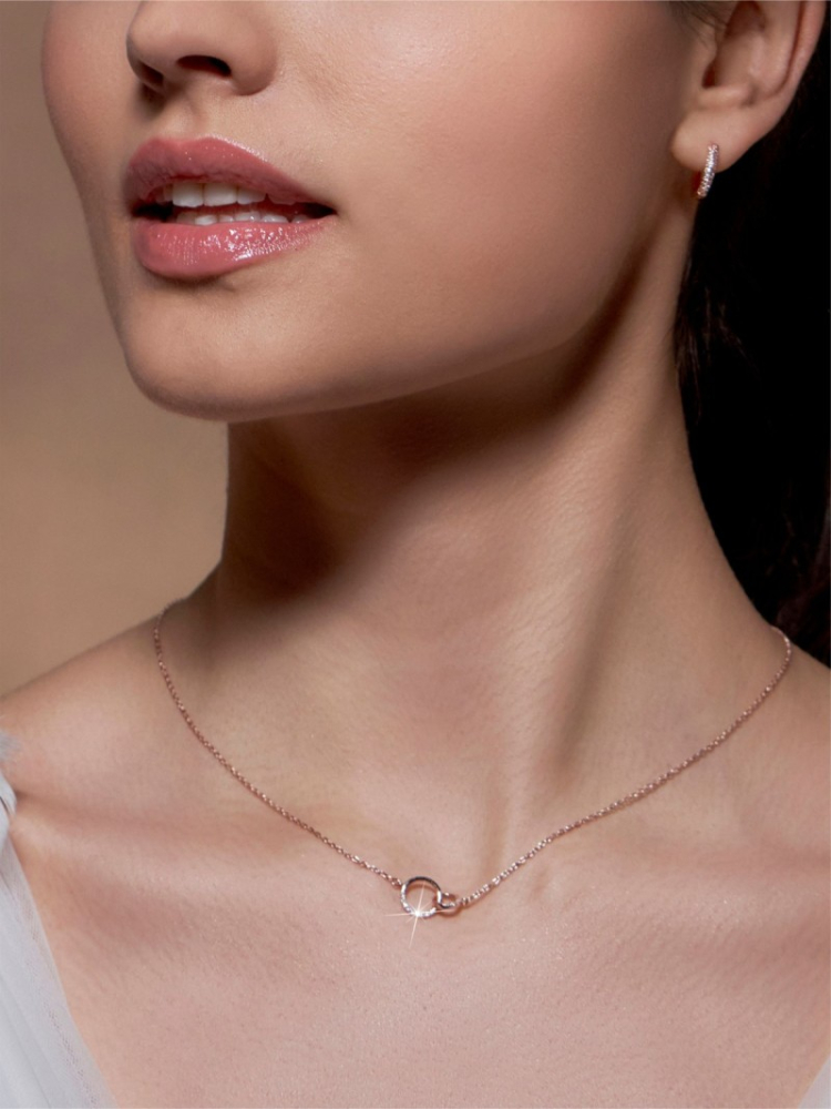 Poirier JS-001 Brautschmuck Set Élodie Rose main product photo