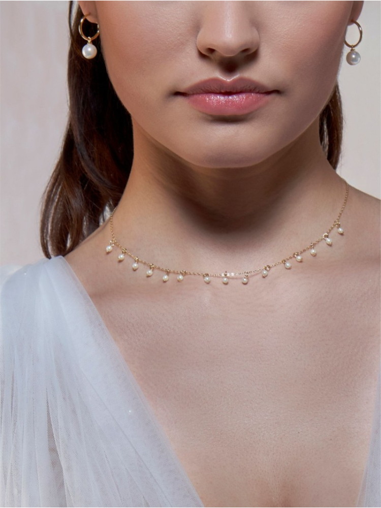 Poirier JS-00 Brautschmuck Set Anaïs Gold main product photo