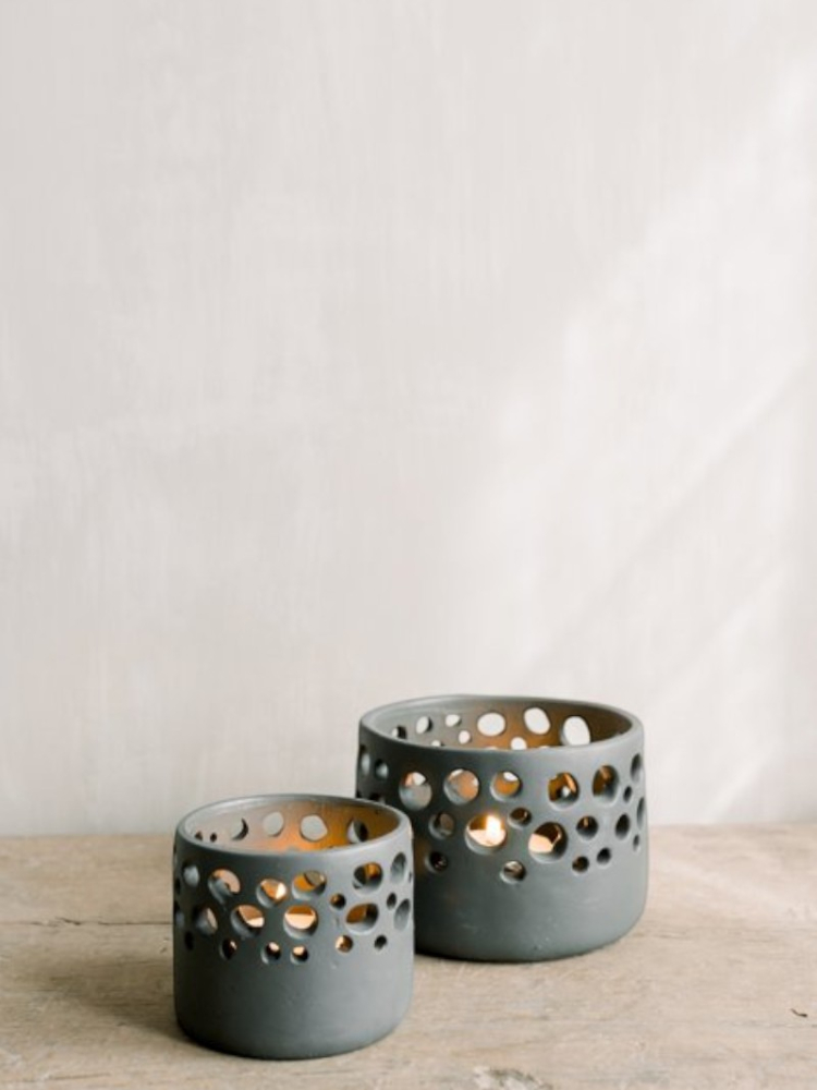 Leeff 18262 Timor S Teelichthalter grau main product photo