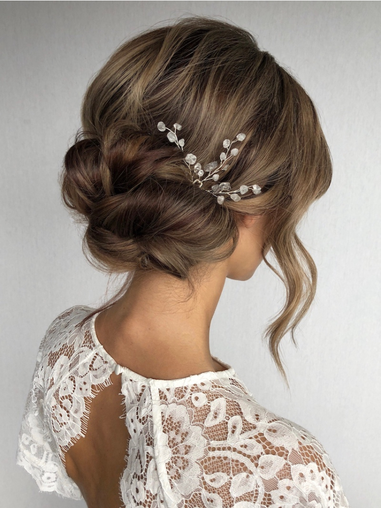 Sally Jane Bridal Lotis Haarnadeln Transparent Silber main product photo