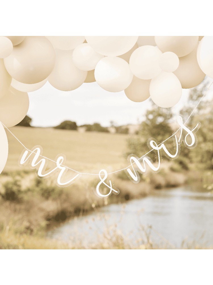 Ginger Ray PAMA-103 Mr & Mrs Hochzeitsgirlande Acryl main product photo