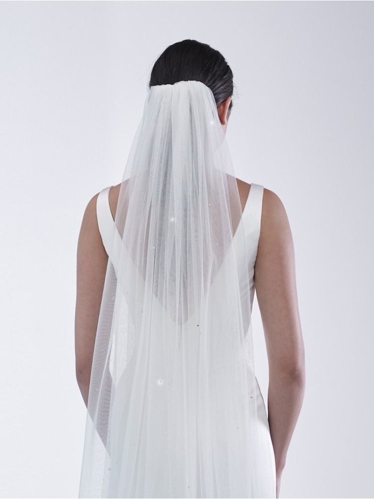 Poirier S49-210-1-Ivory Schleier - 210 cm main product photo