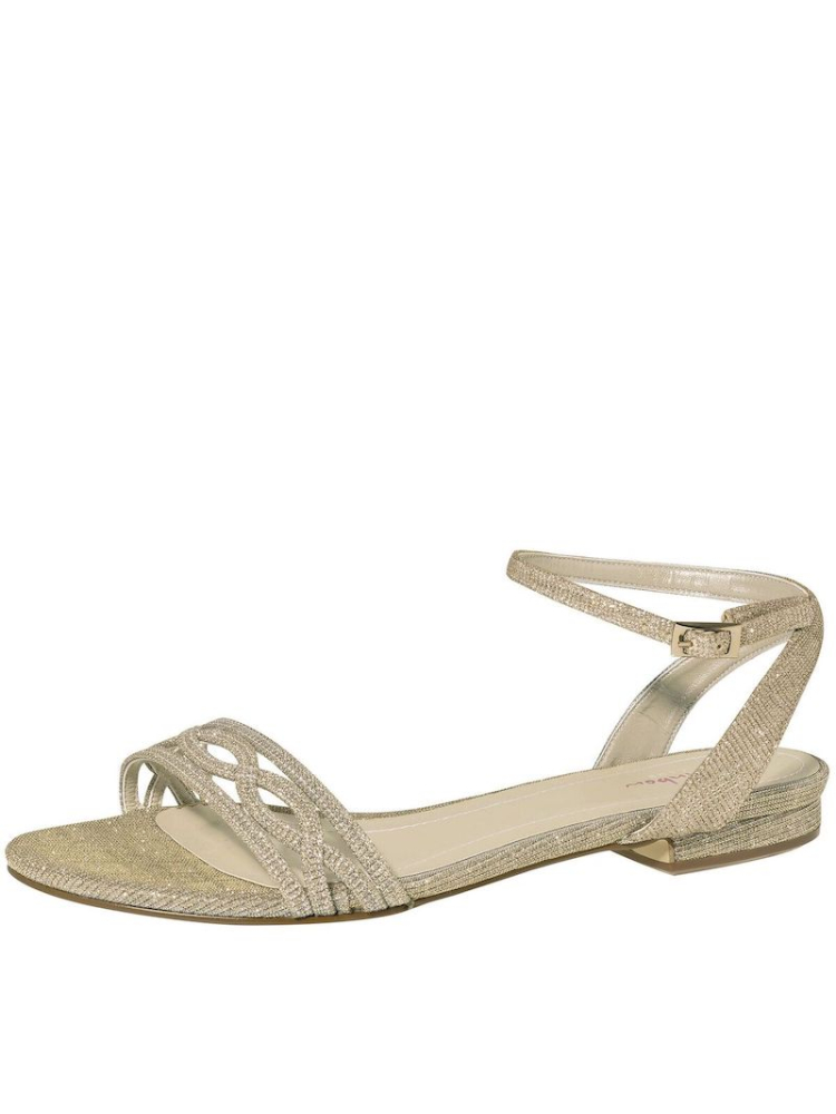 Rainbow Club Faye Gold Metallic Brautschuhe main product photo