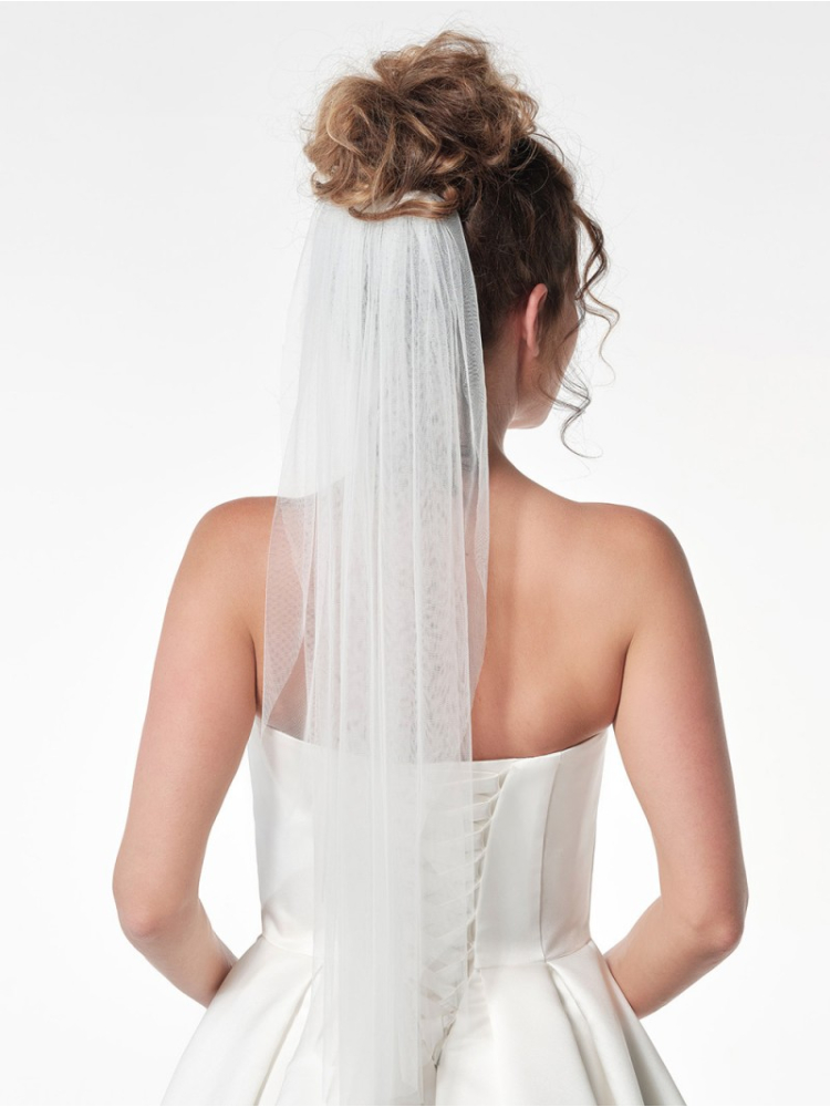 Poirier S12-075-1-SOFT-Weiß Schleier - 75 cm main product photo