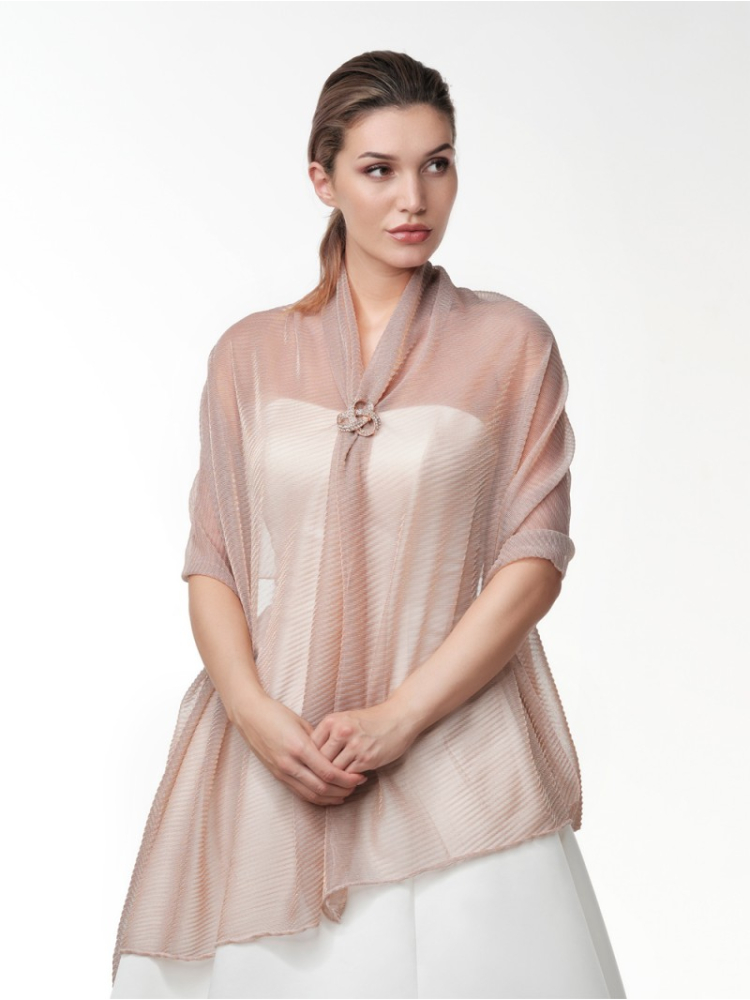 Poirier S143 Schal Rosegold main product photo