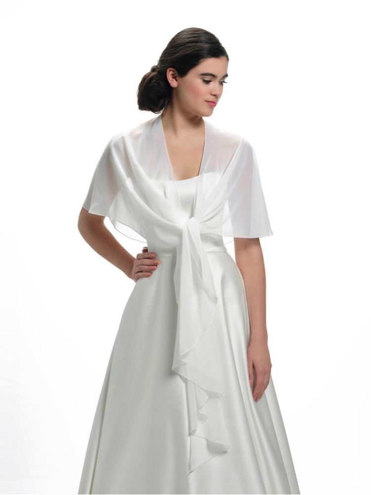 Poirier Runde Stola aus Crêpe Georgette S153 main product photo