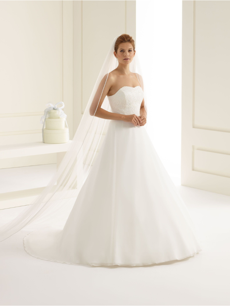 S153 Schleier - Satin Rand - 300 cm main product photo