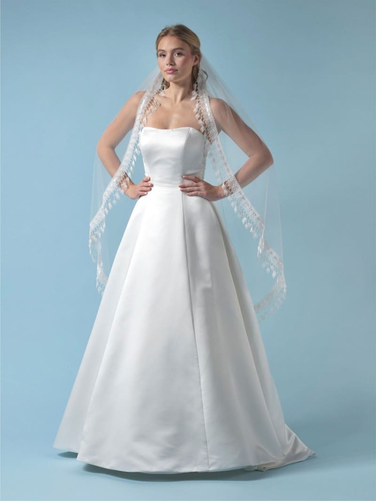 Poirier S440-120-SOFT Schleier Gestickte Fransen - 120 cm main product photo