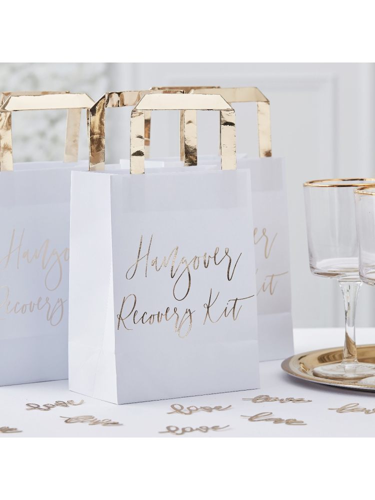 Ginger Ray GO-145 Gold Wedding Hangover Recovery Kit Taschen main product photo