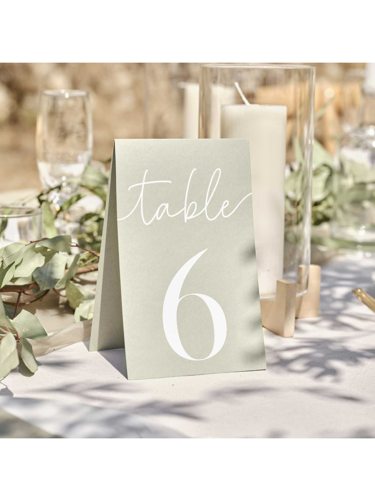 Ginger Ray SW-819 Tischnummern 1-12 main product photo