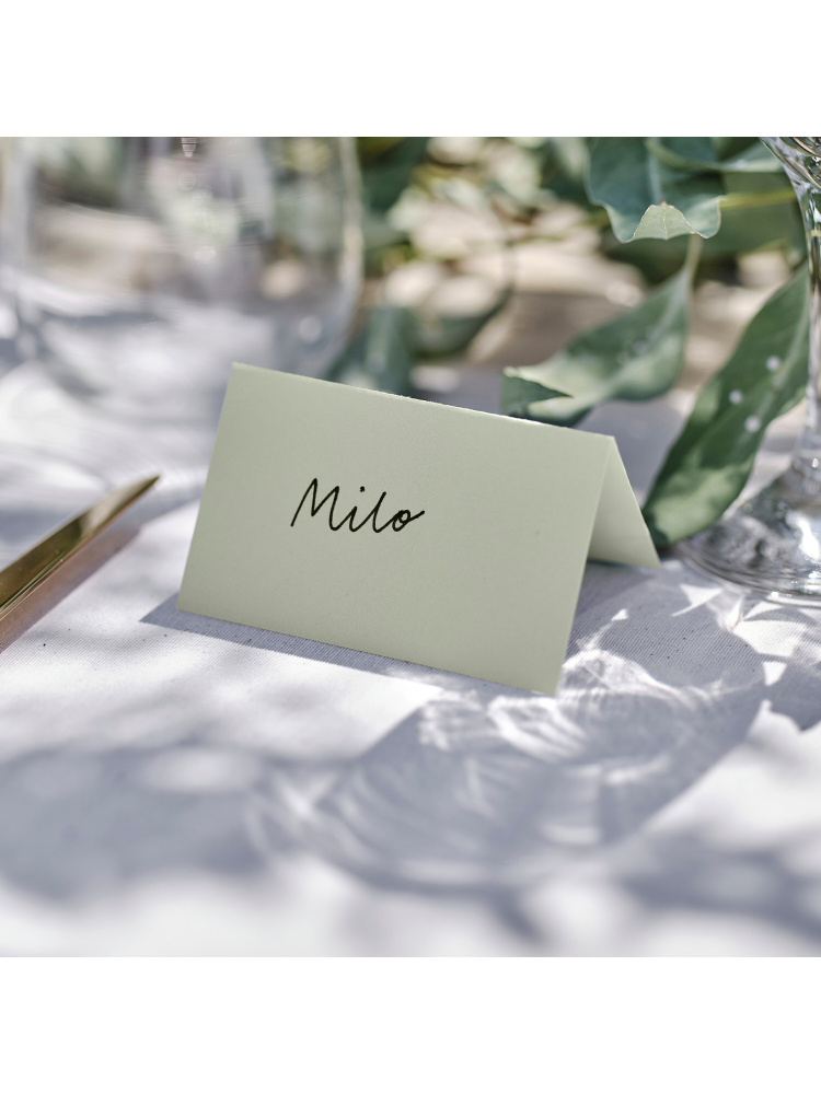 Ginger Ray SW-844 Sage Wedding Tischkarten main product photo