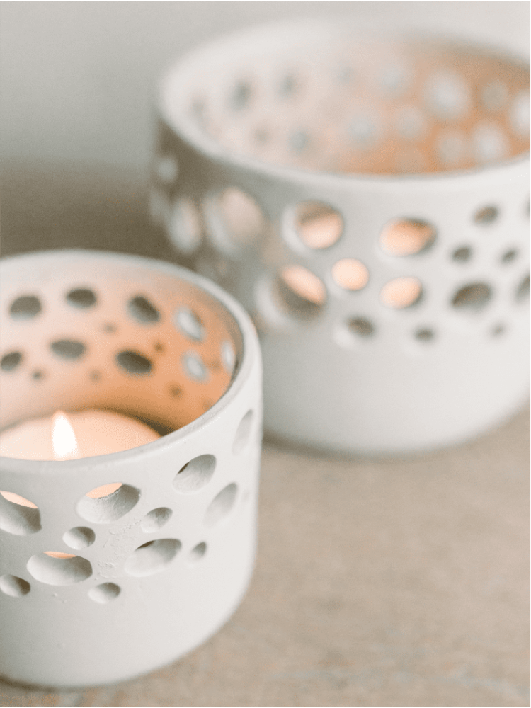 Leeff 18261 Timor L Teelichthalter Natural main product photo