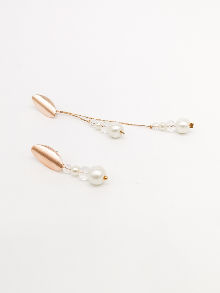 Forever & Eva O201S Kurzer Perlenohrring main product photo