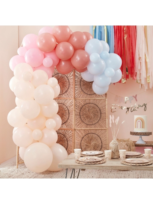 Ginger Ray HAP-100 Happy Everything Muted Pastels Ballonbogen main product photo