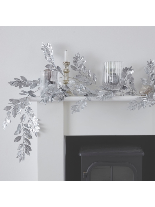 Ginger Ray SIL-418 Silver Glitter Dekoration Zweig Silber main product photo