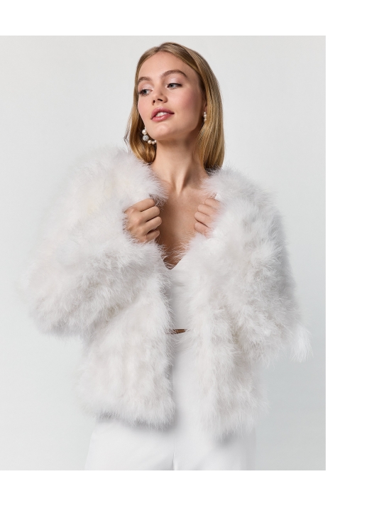 Poirier BOL-75052 Marabou Jacke gold main product photo