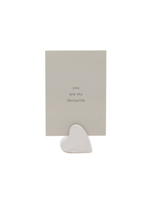 Leeff 18874 Kartenhalter Claire mit Karte „You are my favourite“ Natur main product photo