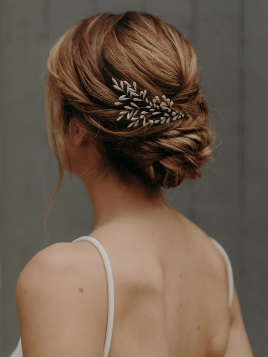 Lizeron Astrid Haarspange Weiß main product photo