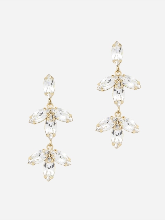 Abrazi Notch Swarovski Ohrringe Gold main product photo