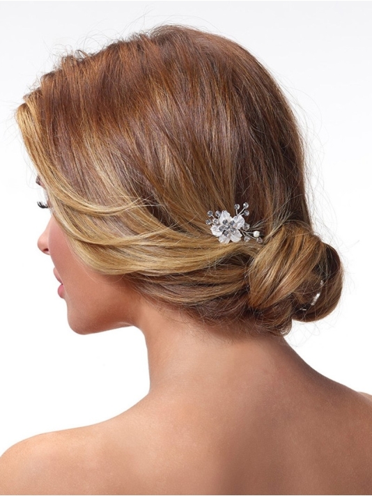 Poirier Haarkamm Hochzeit BB-420 Silber main product photo
