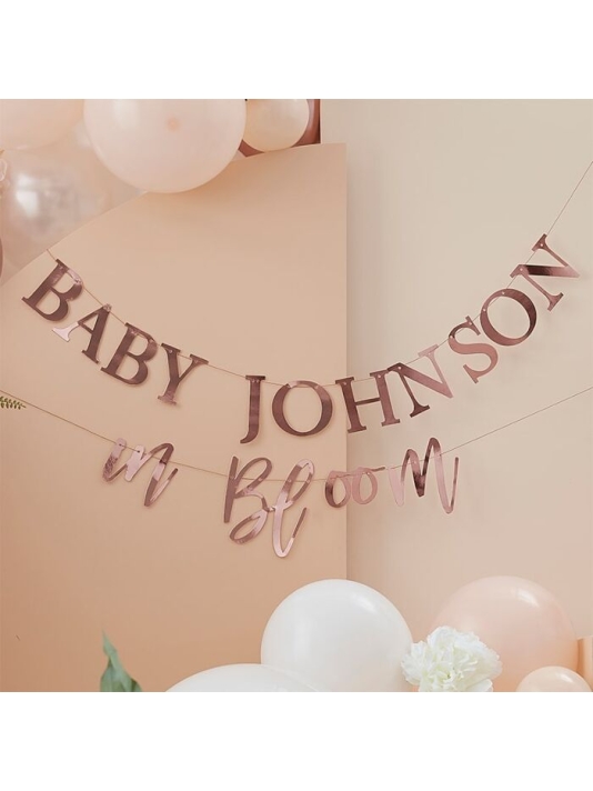 Ginger Ray BL-115 Floral Baby Shower Girlande main product photo