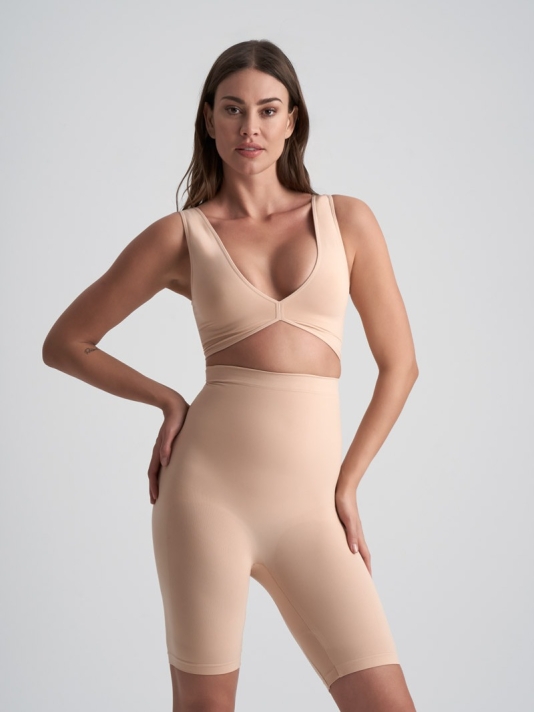 BYE BRA Soft Touch High Waist Short Beige main product photo