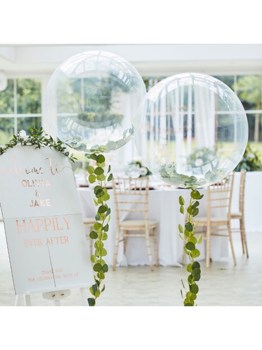 Ginger Ray BR-373 Botanical Wedding Orbz Ballon main product photo