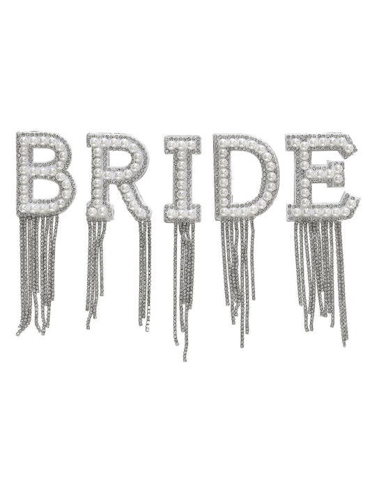 Ginger Ray HEN-144 Bride Bügeleisen Patches Perlen Troddeln main product photo