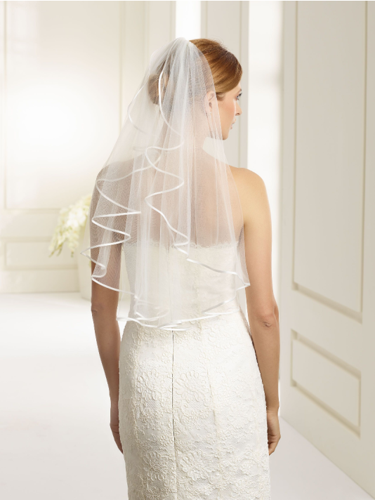 Bianco Evento S6 Schleier Ivory - 70 cm main product photo