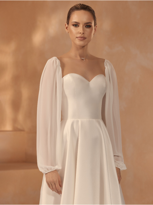 Bianco Evento R001 Tüll Ärmel main product photo