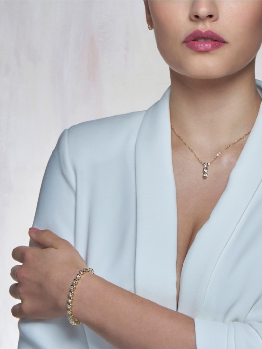 Poirier JS-002 Brautschmuck Set Louise Gold main product photo