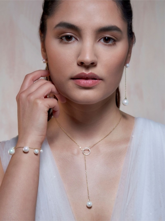 Poirier JS-005 Brautschmuck Set Céline Gold main product photo