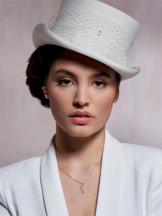 Poirier JS-009 Brautschmuck Set Julia Gold main product photo