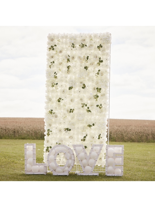 Ginger Ray PAMA-101 Weiß Rosen Backdrop main product photo