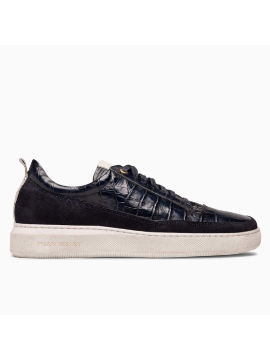Paulo Bellini Rome Hochzeit Sneaker Blue Croco main product photo