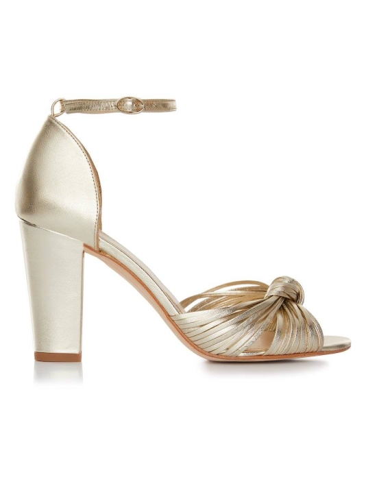 Rachel Simpson Harper Brautschuhe Gold main product photo
