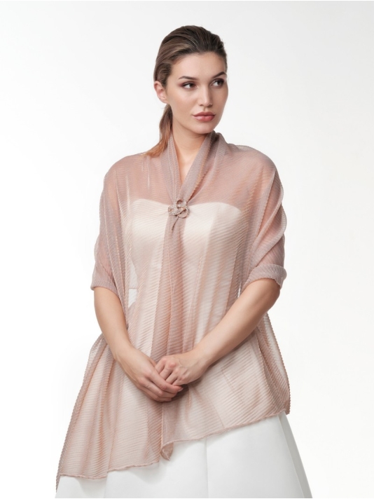 Poirier S143 Schal Rosegold  main product photo